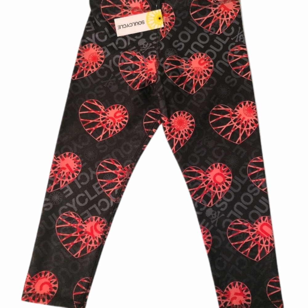 SOULCYCLE  x TEREZ Girls "Wheels & Hearts" Capri